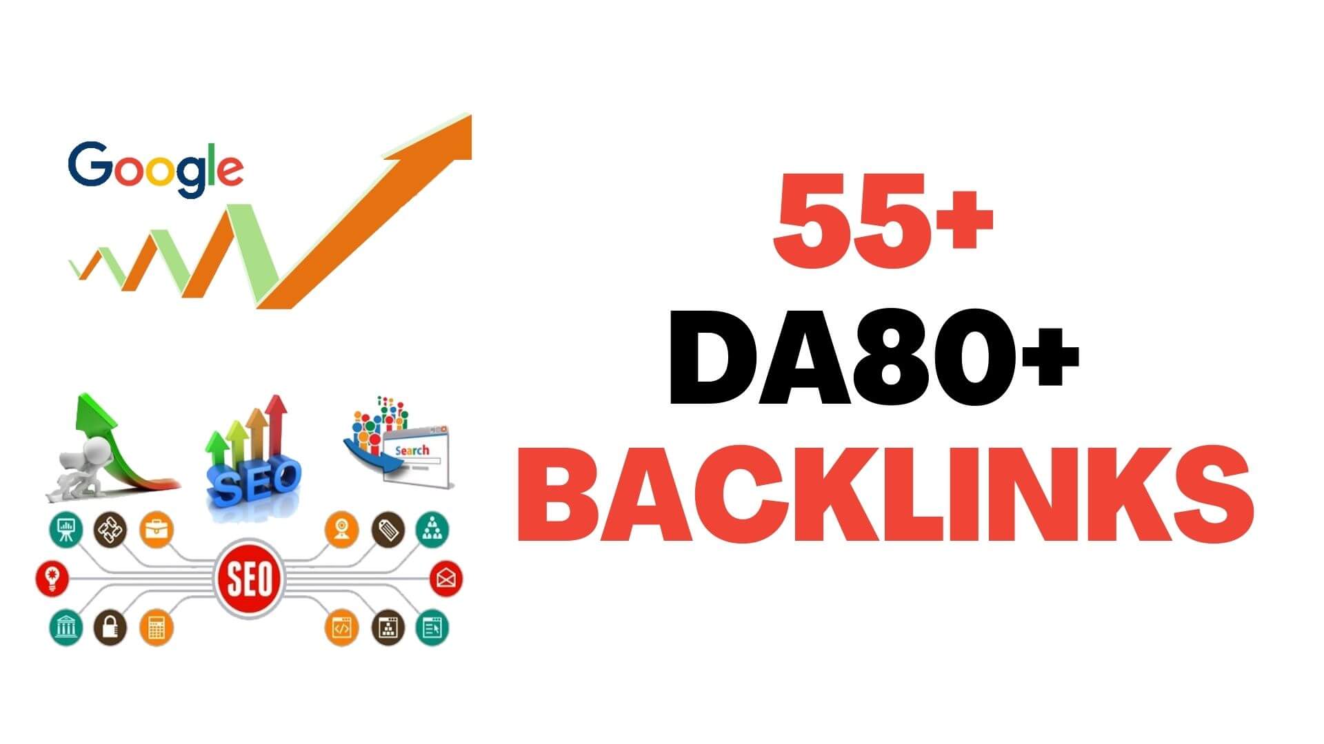 Verified 55+ DA80+ backlinks to Rank higher in Search...