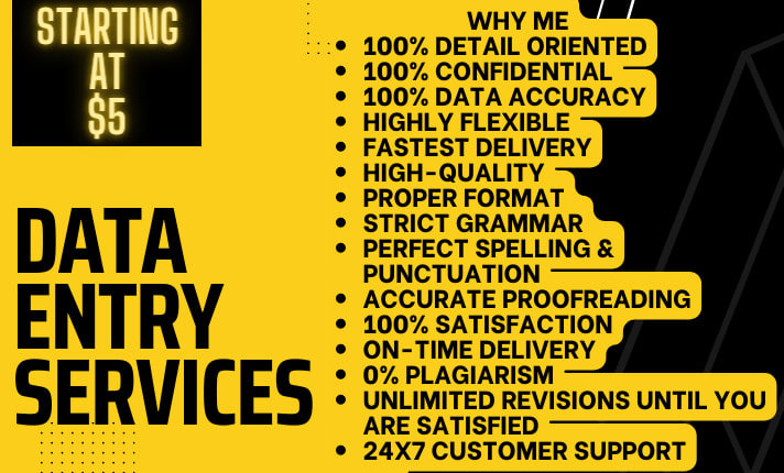 I will do any type of data entry work of your busines...