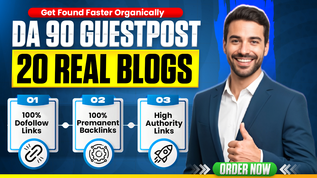 Create 20 Guest Post on High Page And Domain Authorit...