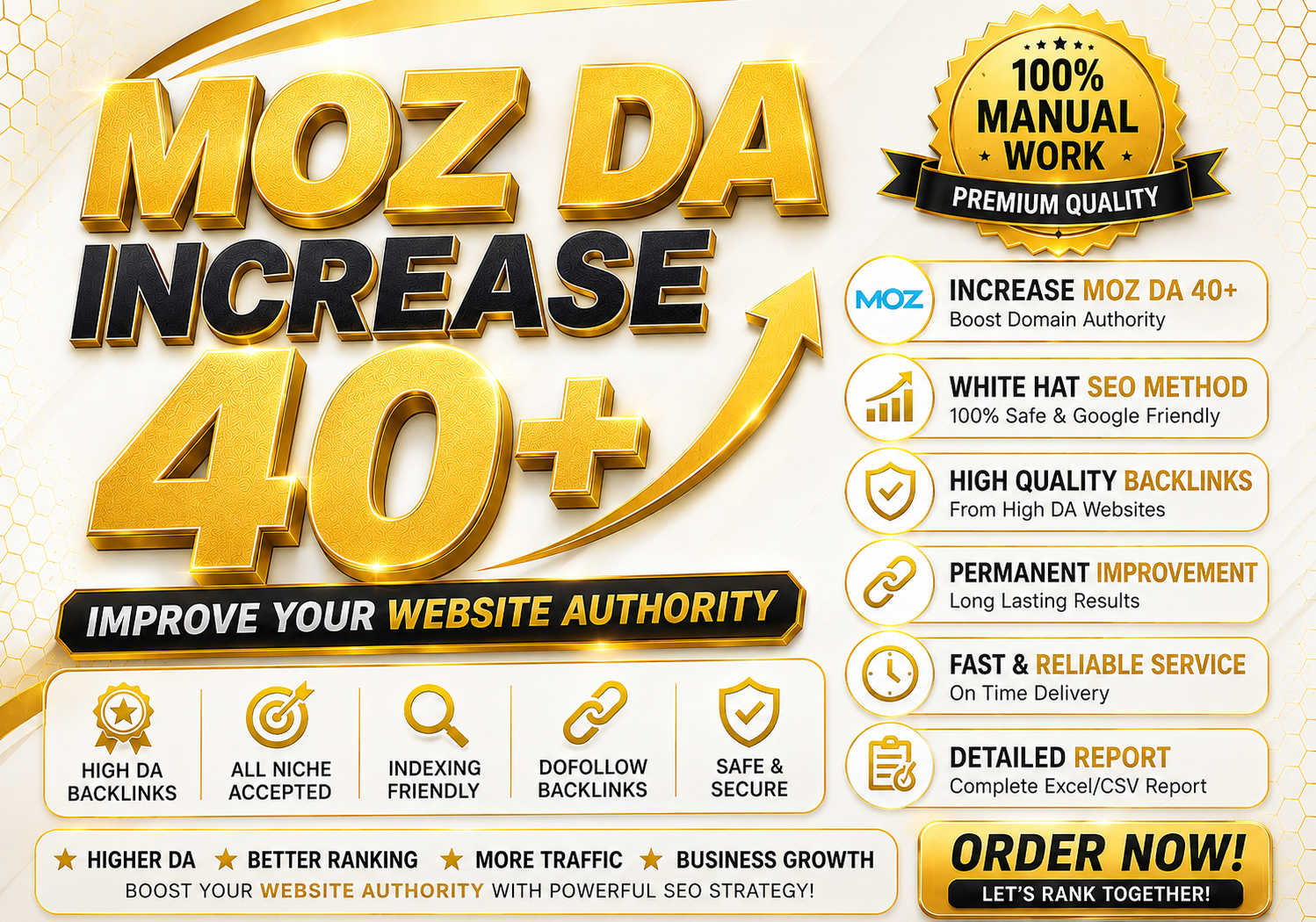 I Will Increase Your Website Moz DA to 40+ With SEO B...