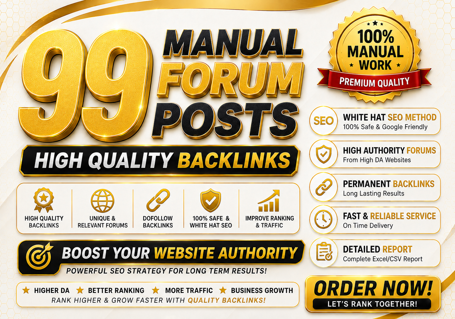 I Will Do 99 High Quality Manual Forum Posting Backli...
