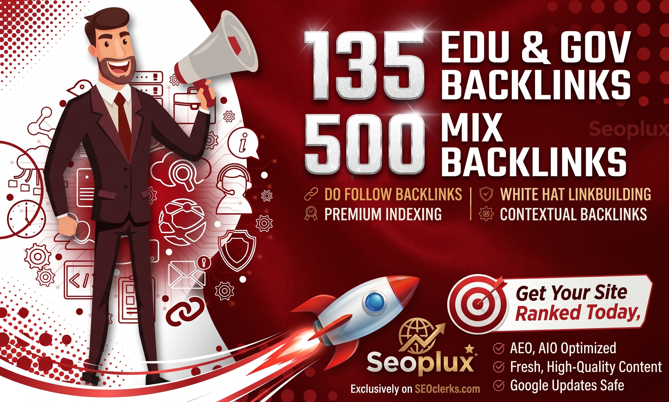 Manually Built 135 EDU & GOV with 500 High-Qualit...