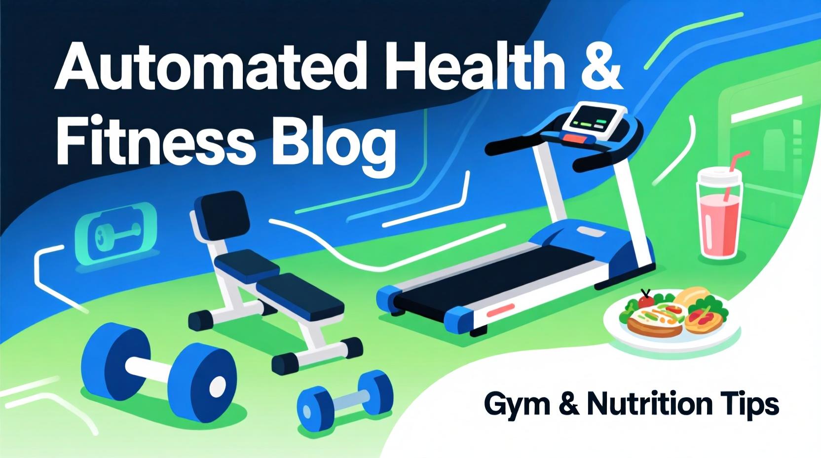 I will create an automated health and fitness blog wi...