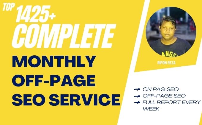 We will Provied Complete Monthly SEO Service for GOOG...
