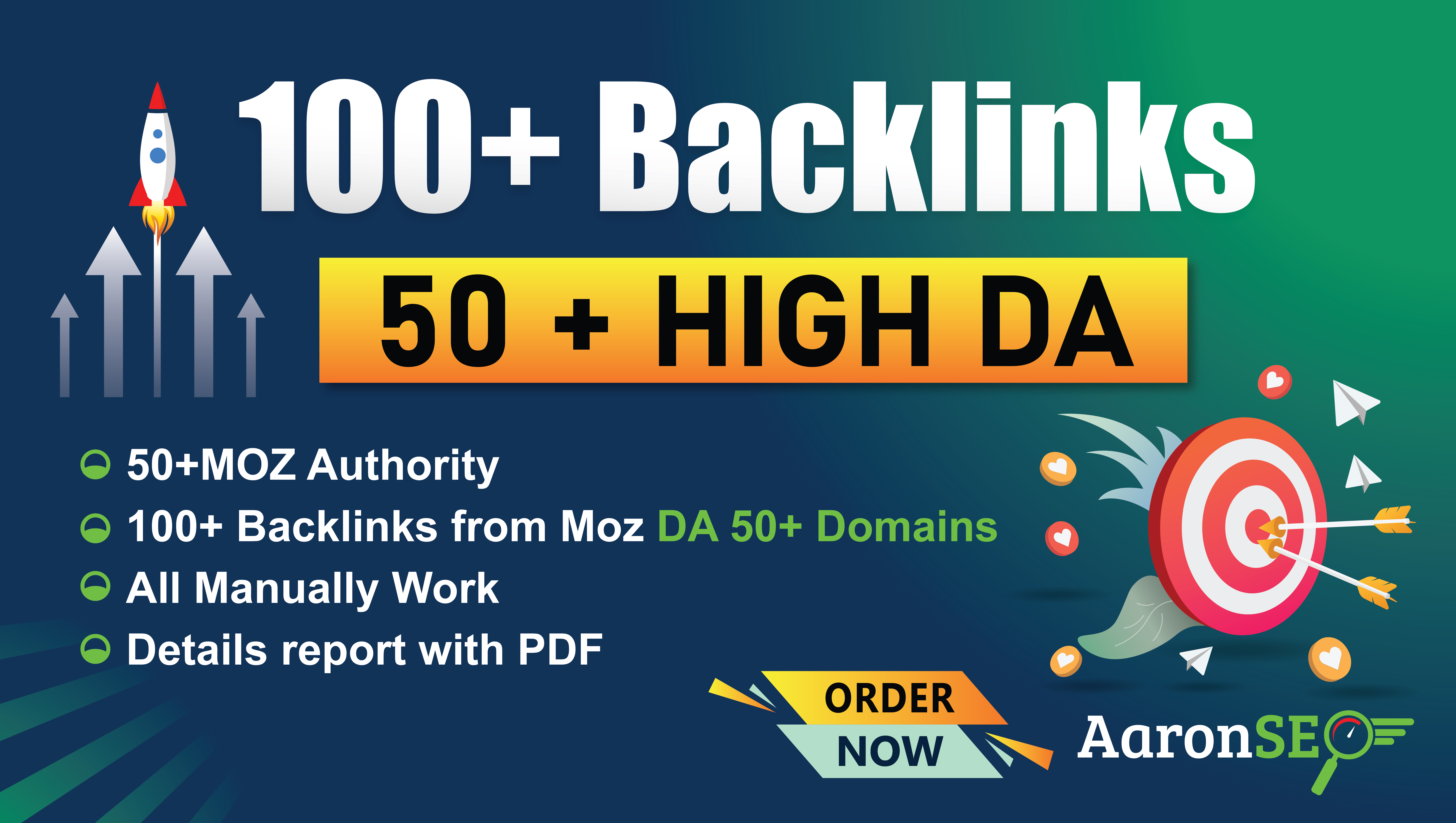 Get 100 High-Authority Backlinks from Moz DA 50+ Trus...