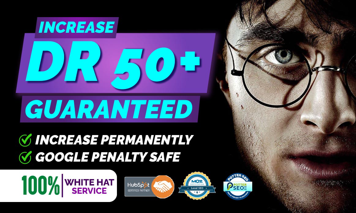 Increase domain rating DR 50+ To 70 And URL 75+ TF 30...