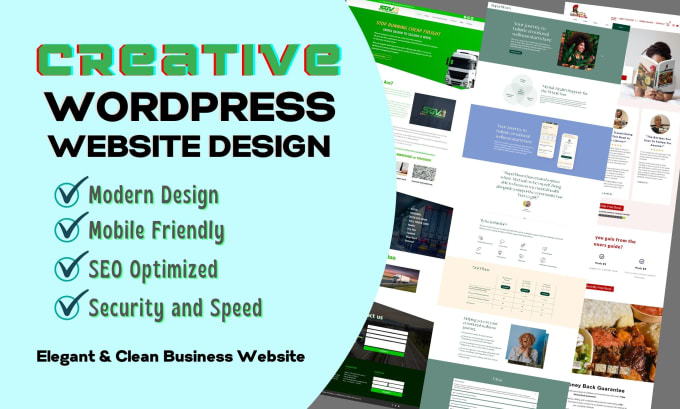 I will create business wordpress website design or wo...