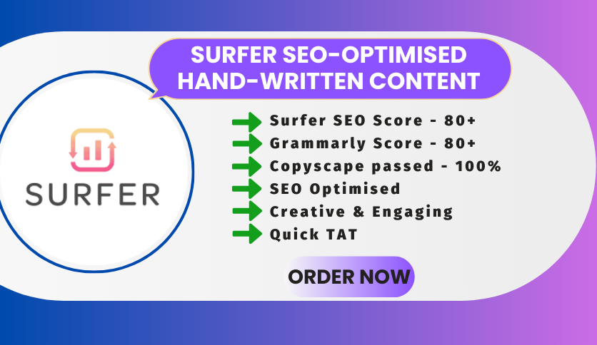 1000 Words Surfer SEO Optimised Engaging Hand Written...
