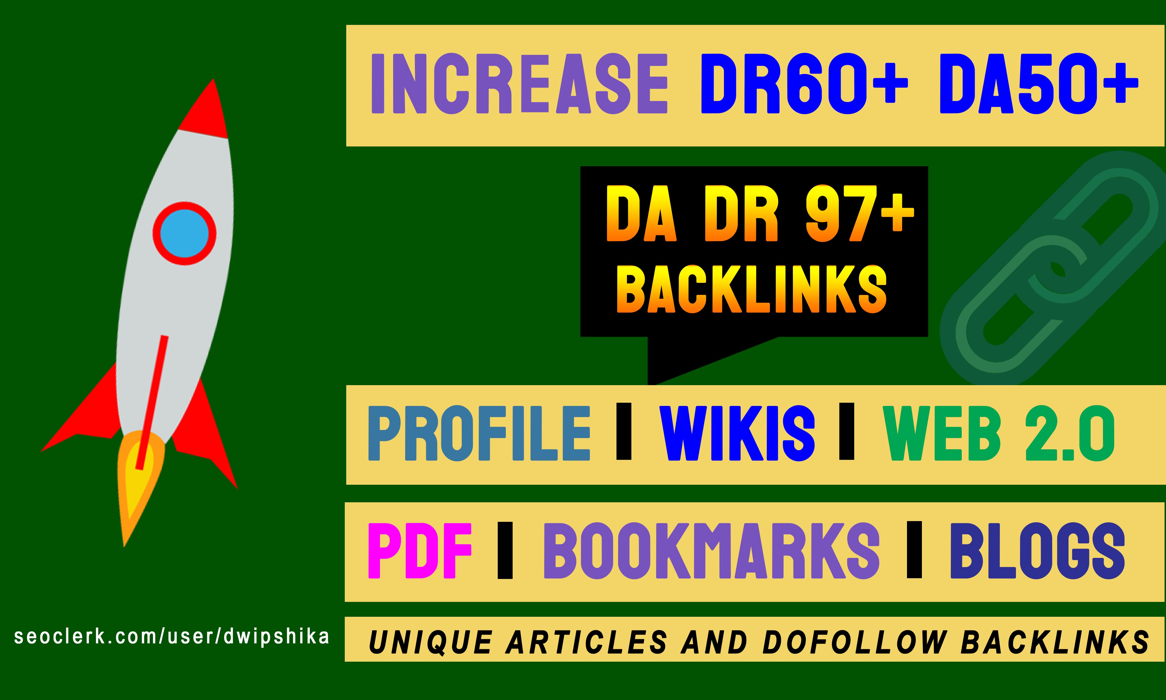 Increase ahrefs DR Doman Rating 40+ Moz DA 30+ Withou...