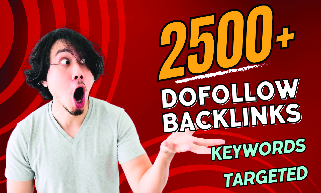 Build 2500+ do follow backlinks with your target keyw...