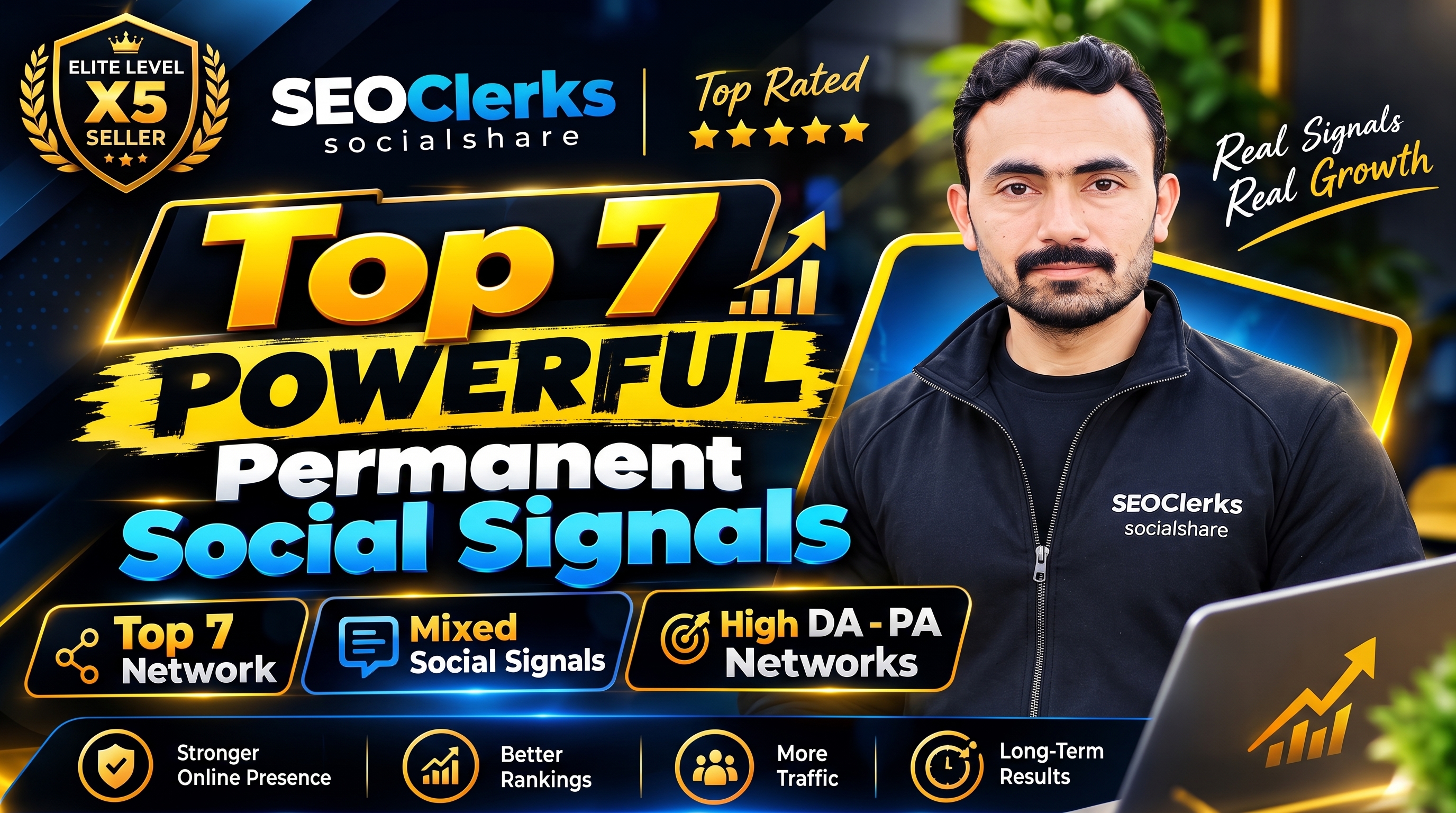 Top 7 Premium SEO 50,000 Social Signals for Google Ra...