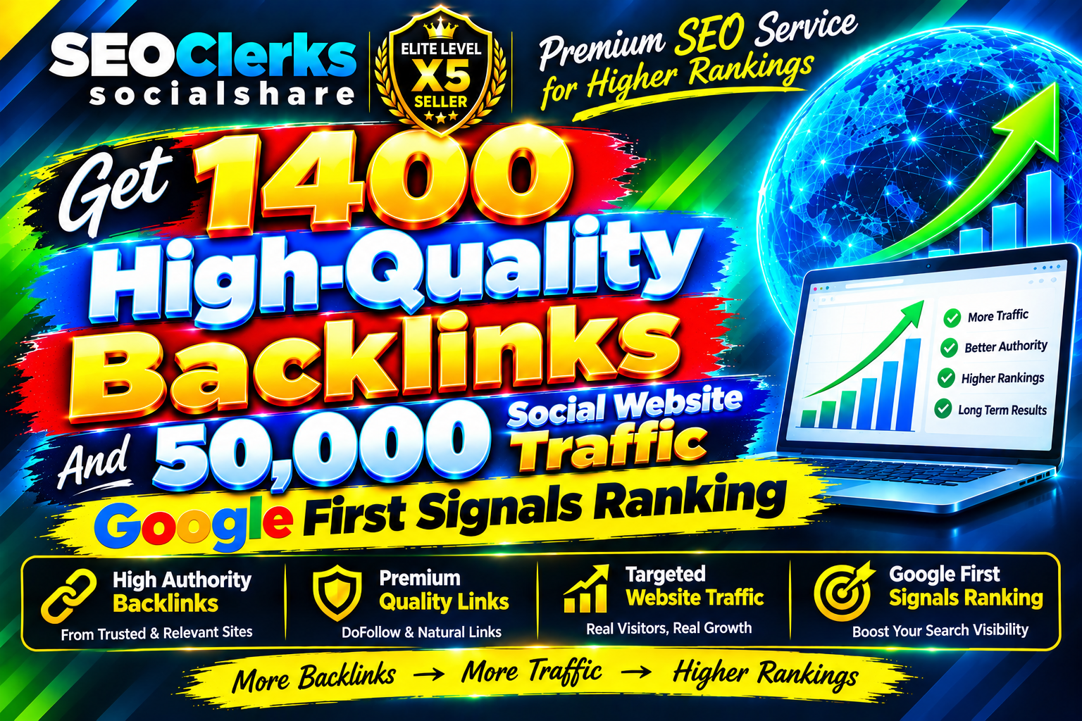 Get 1400 High-Quality Backlinks And 50.000 Social Web...