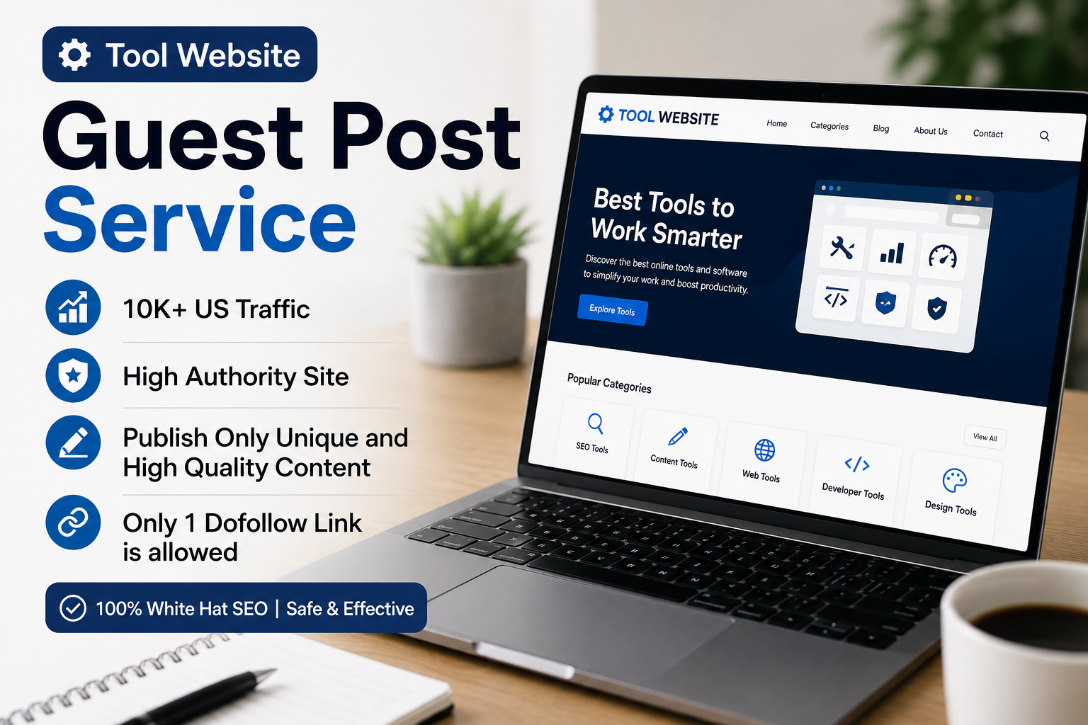 Publish a Guest Post on Tools Website with 10K US Tra...