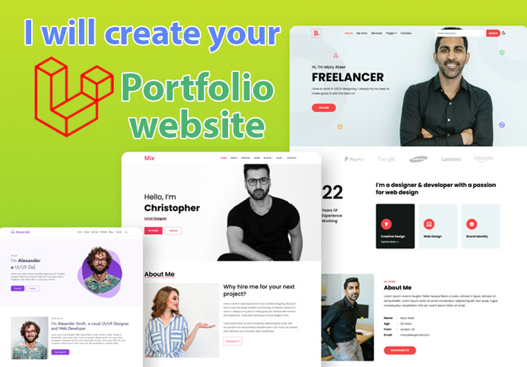 Create an effective Laravel portfolio website for you...