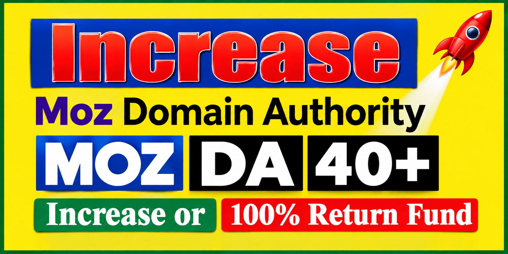 I will Increase Moz DA 40 Plus with Exclusive High Au...