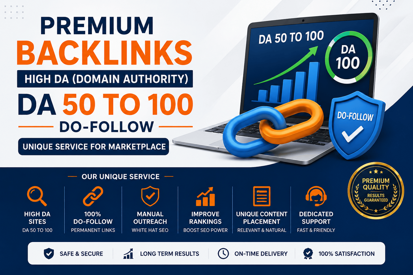 GET 10 Powerful Premium Do-follow Backlinks High DA D...