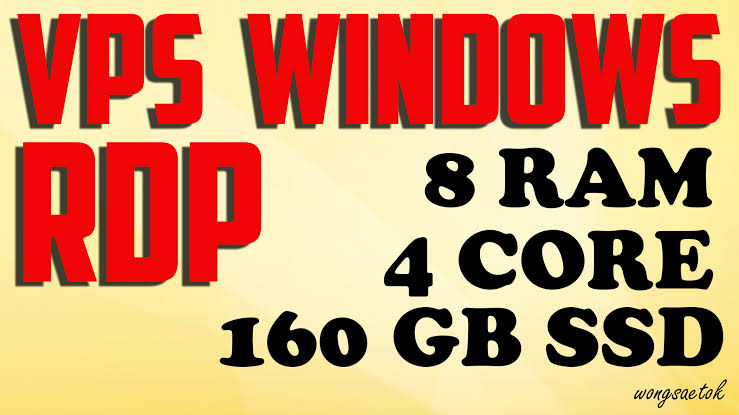 Fast Delivery Windows VPS 4 Core CPUs 8 GB RAM 160 GB...