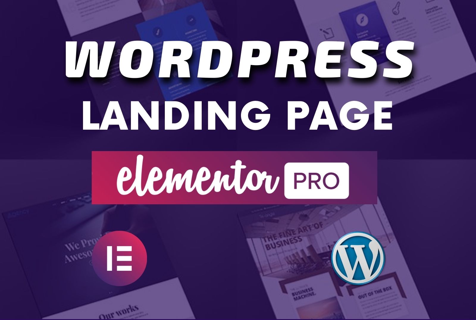 Design a professional landing page or wordpress websi...