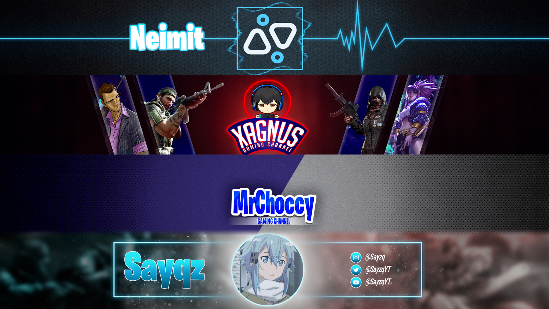 I will design an epic YouTube banner