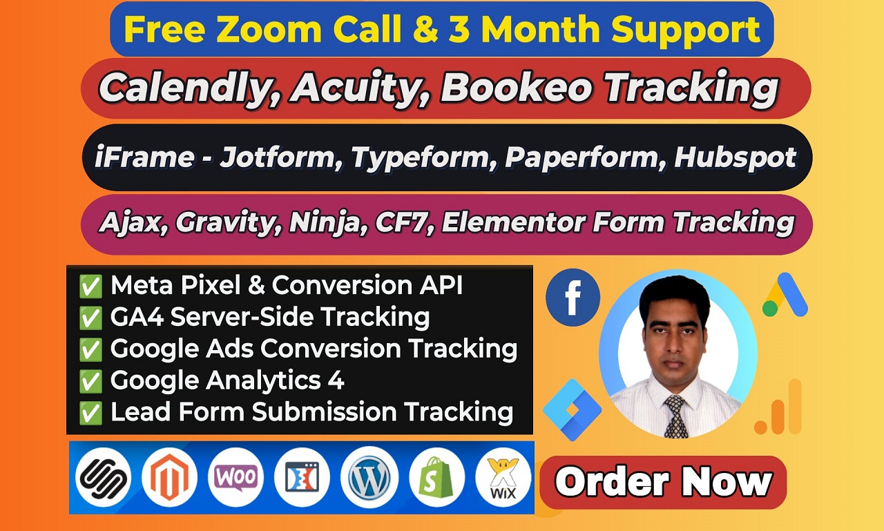 Setup or Fix Calendly, Acuity, iframe, Jotform, T...
