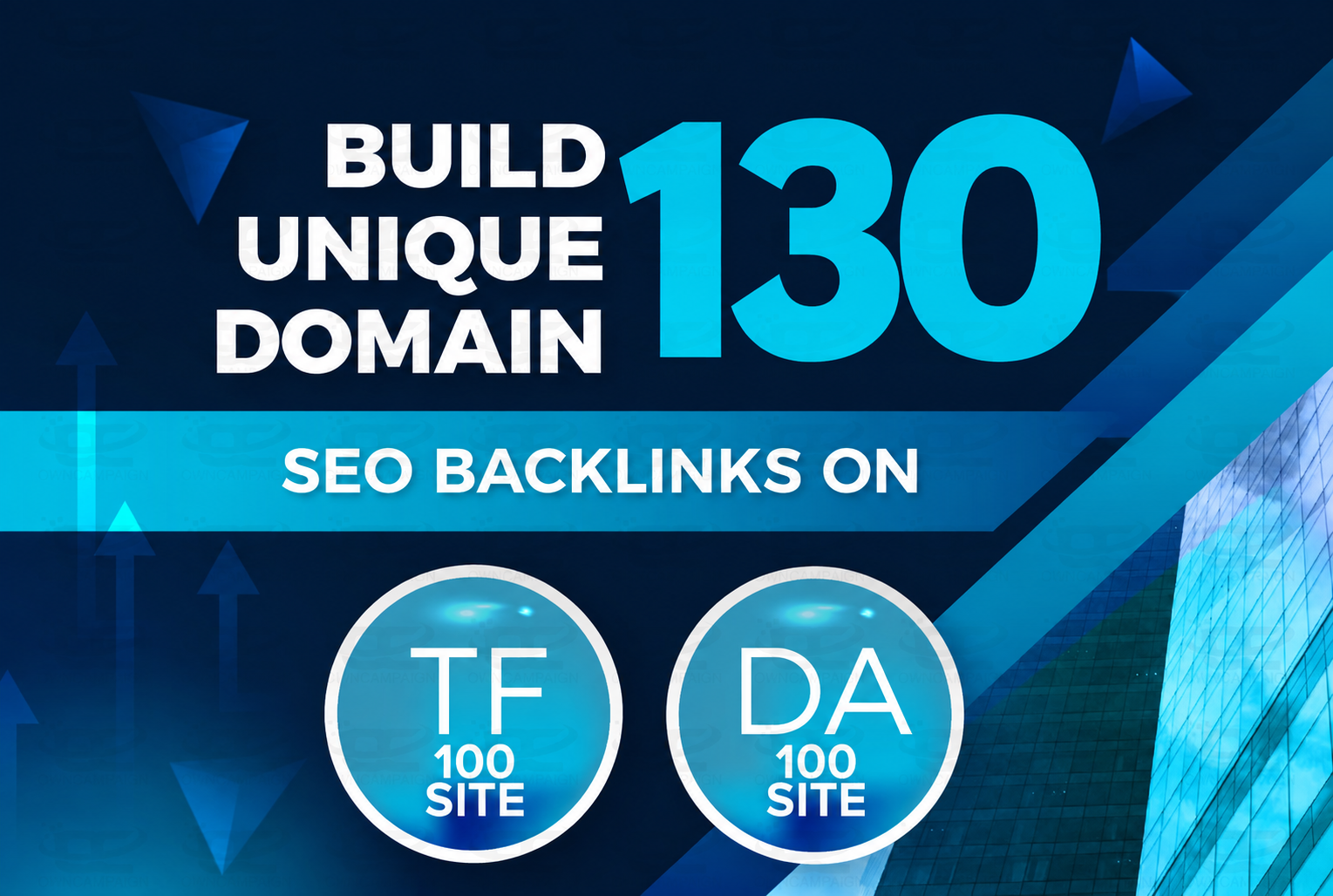Build 130 Unique Domain SEO Backlinks On Tf 100 DA 10...