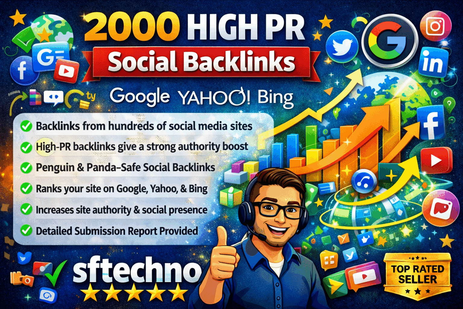 Build 5000 HIGH PR SociaI Backlinks To Rank Faster