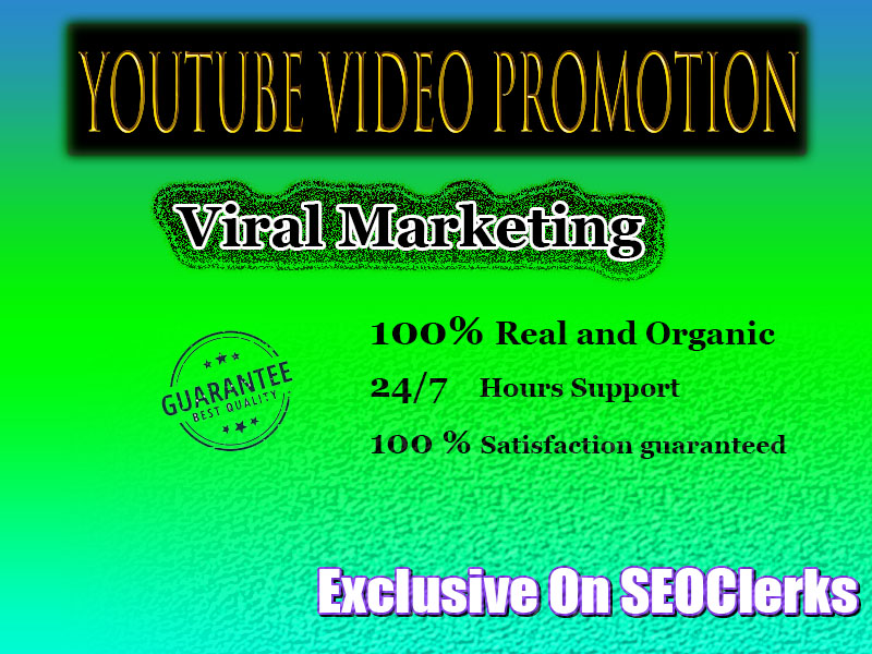Promote your YouTube video Super Fast Real visitors