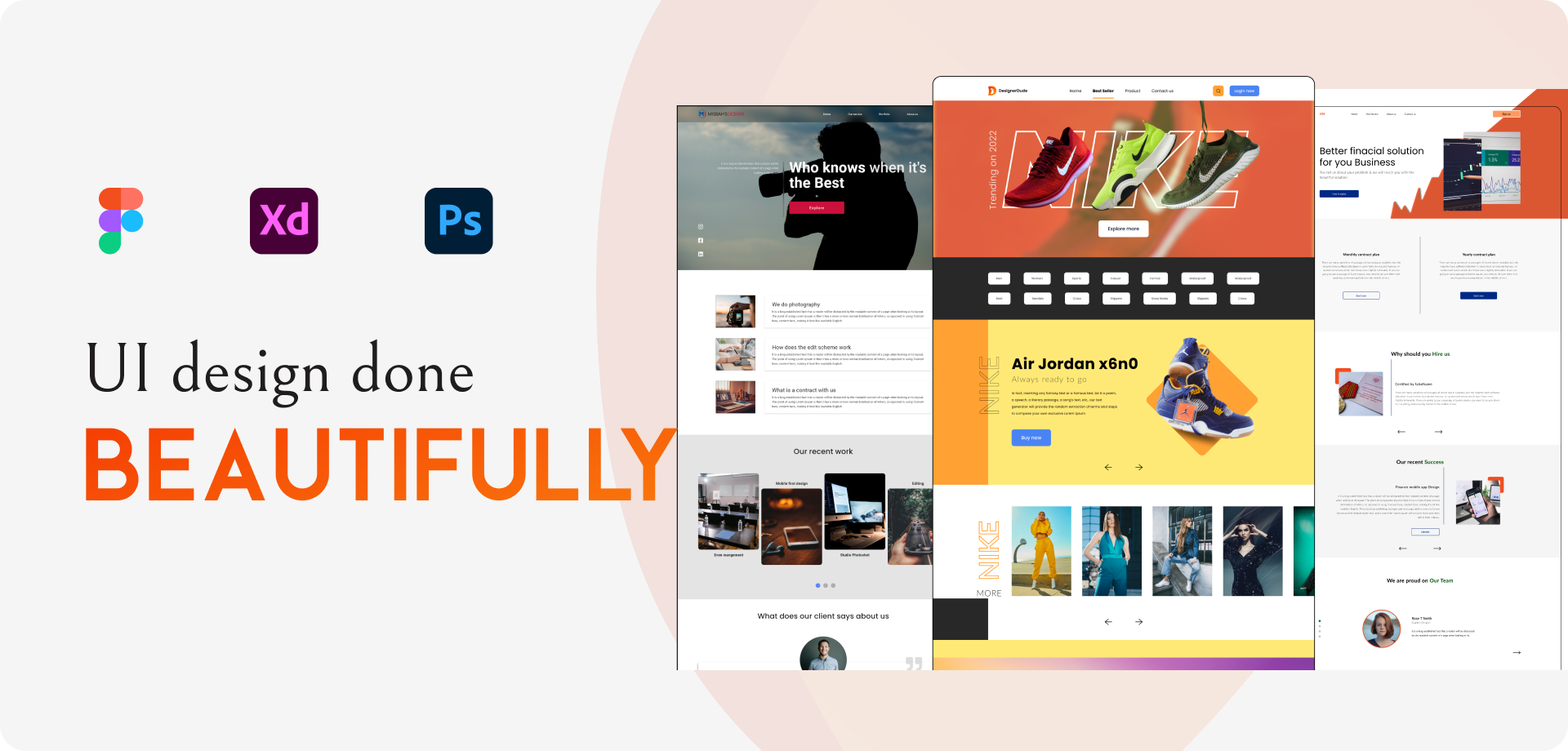 I will design high professional Landing Page UI in Fi...
