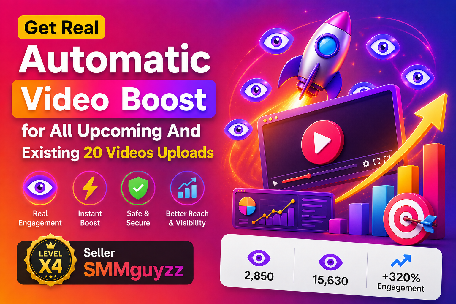 Get Real Automatic Video BOOST for Upcoming And Exist...