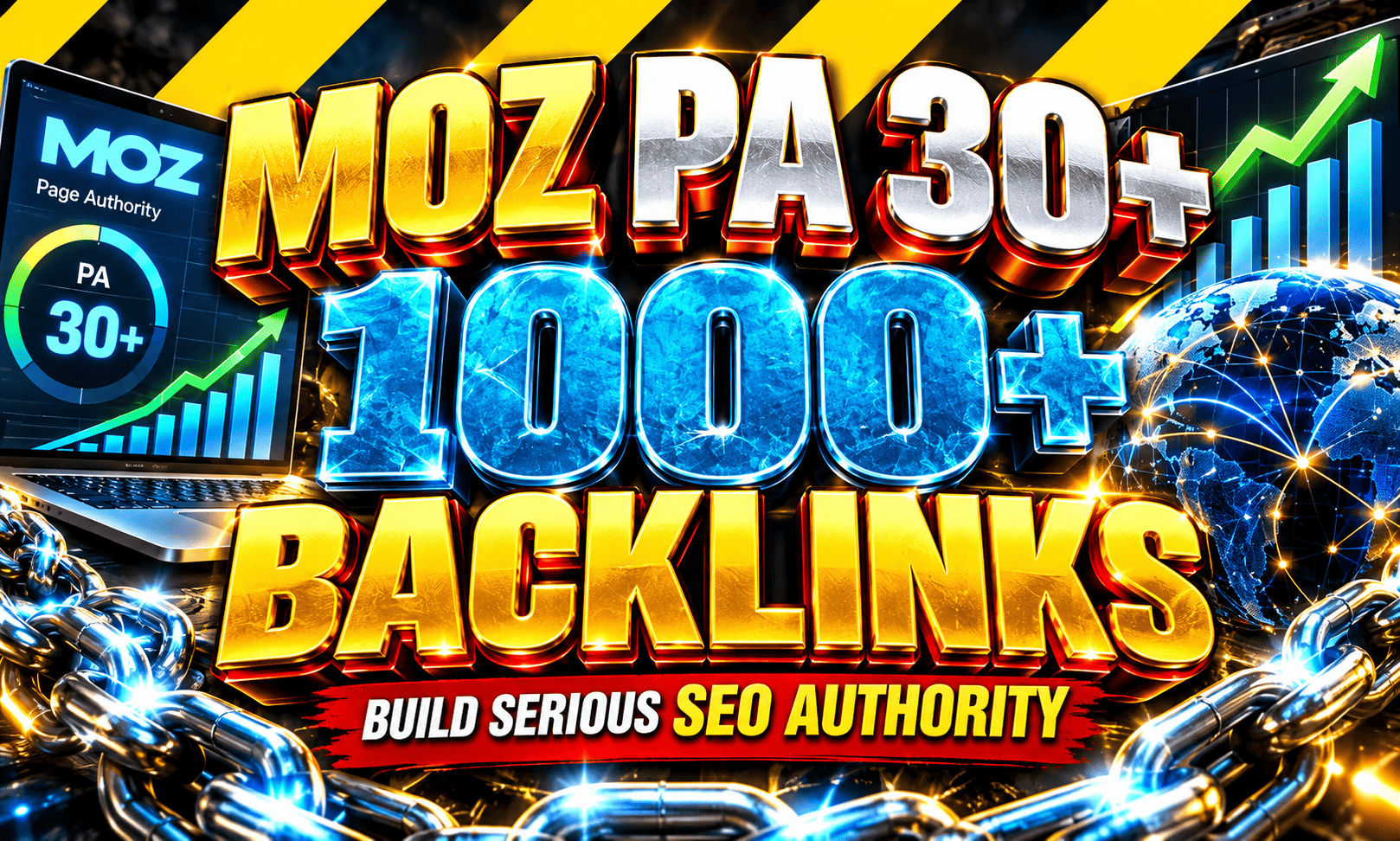 1000+ Moz high Page Authority PA 30+ backlinks