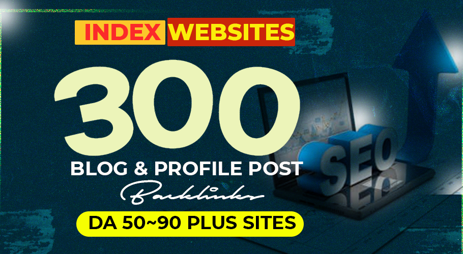 Powerful Google Rank - 300 SEO Backlinks With DA50 90...