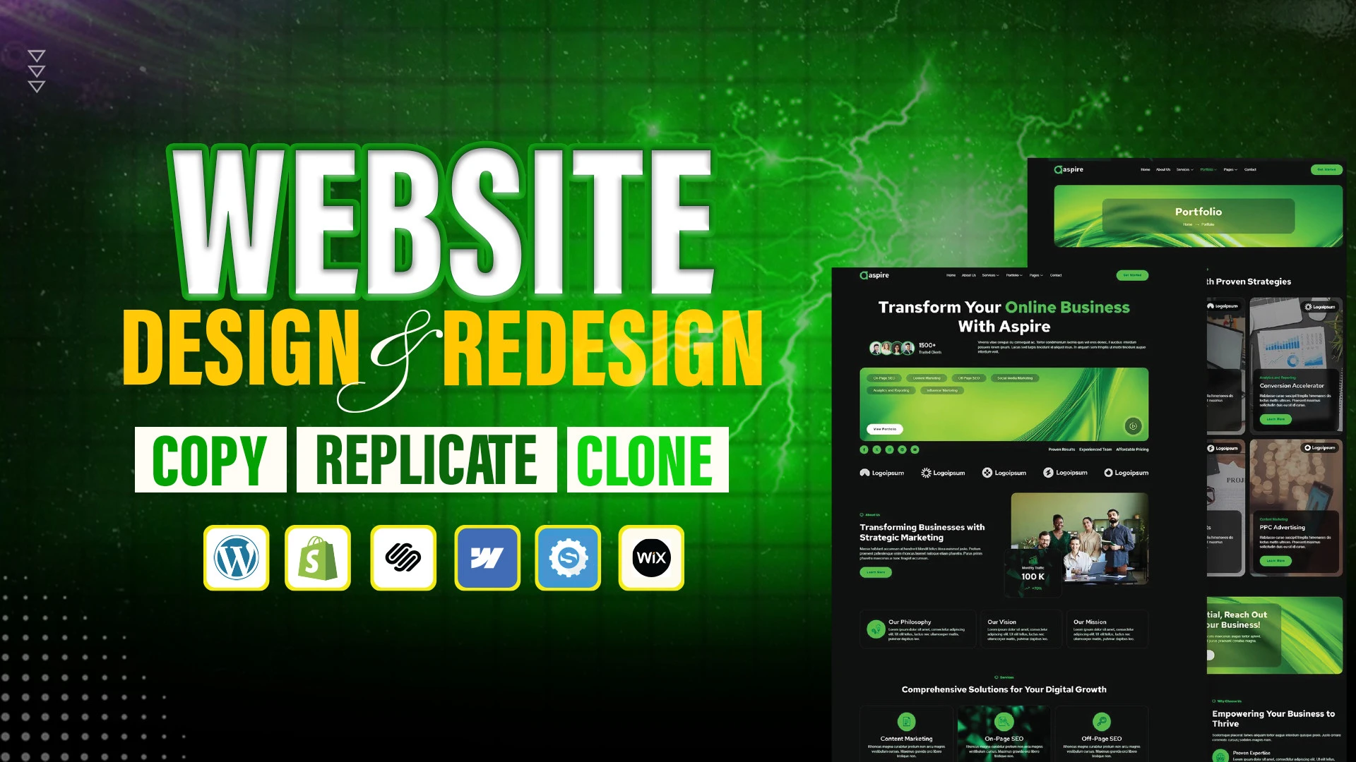 I will copy clone redesign duplicate website in wordp...