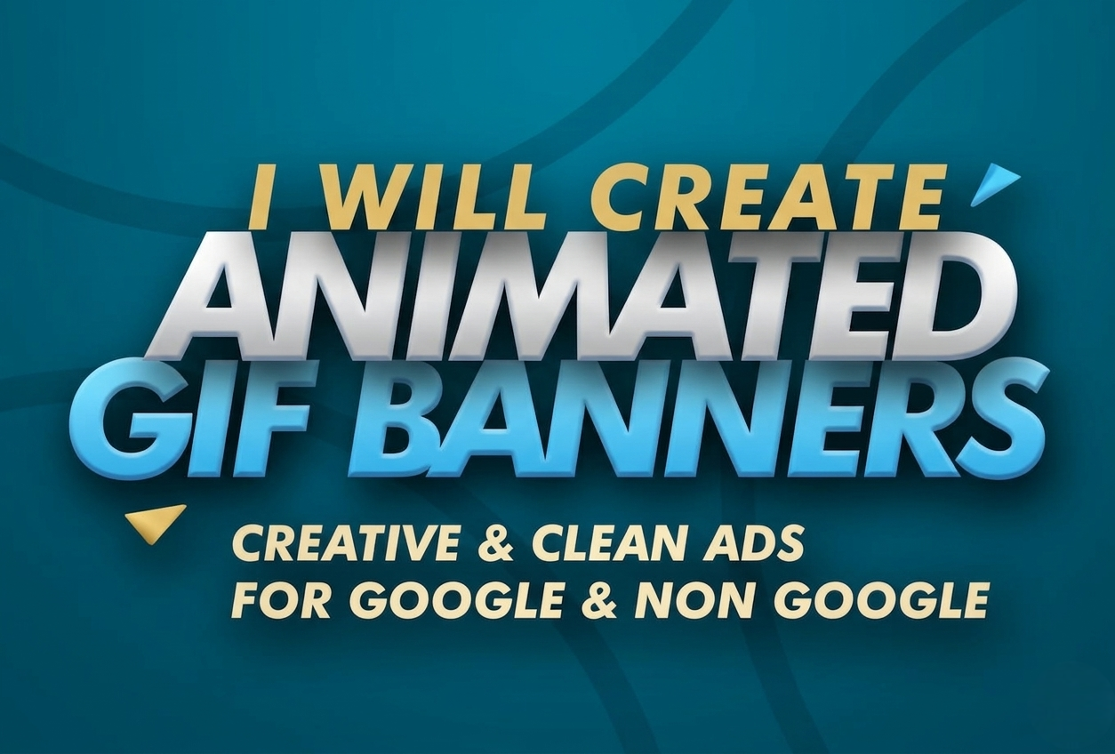 I will create animated banner, ads or image GIF for ...