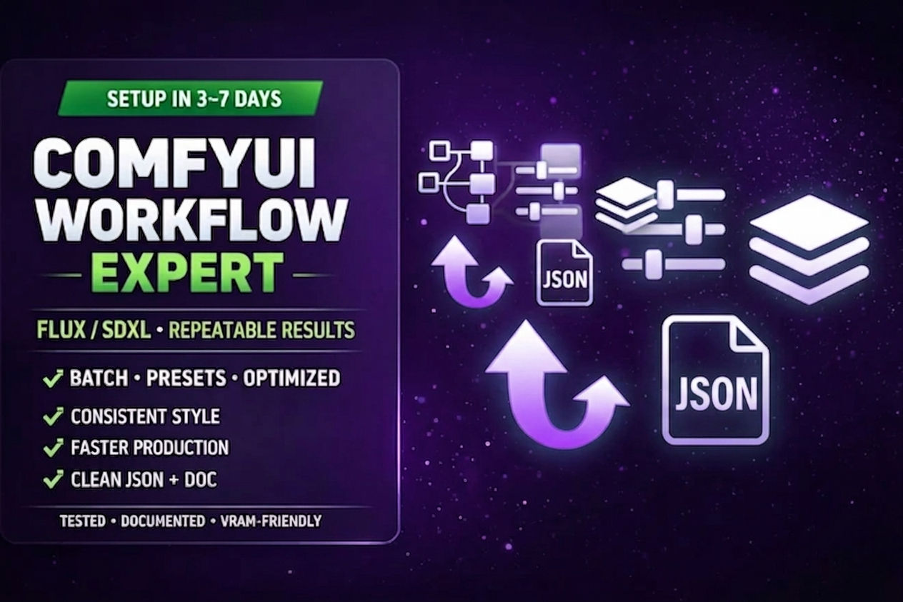 I will create a comfyui workflow with your requiremen...