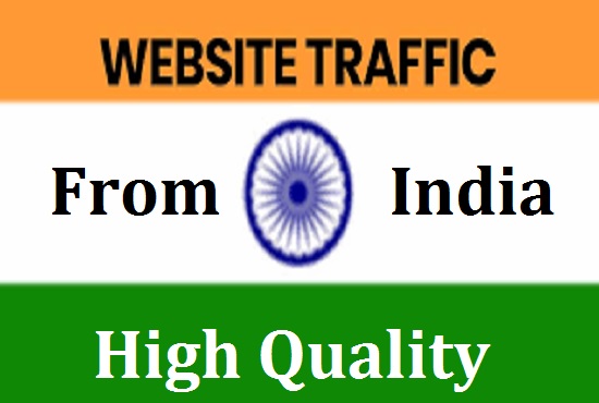 Daily 200-300 Visitors From India 30 Days HQ Web Traf...