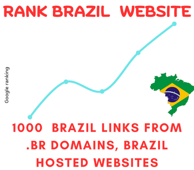 1000 Backlinks from Brazil. br and brazil hosted doma...