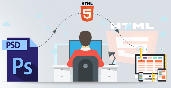 I will convert PSD to HTML, xd to HTML, figma to HT...