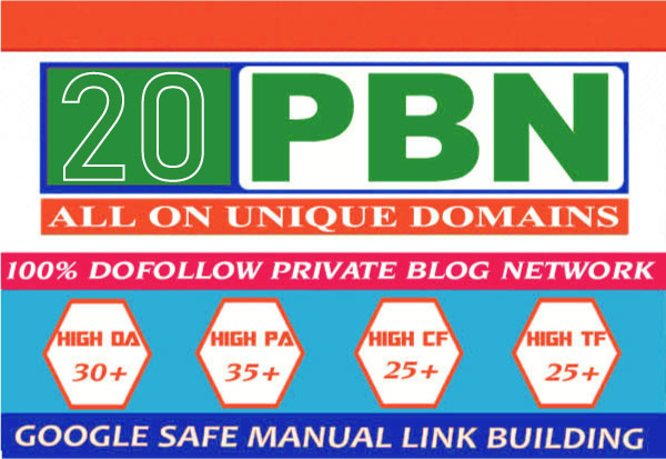 20 Permanent Homepage PBN 20+ DA PA CF TF SEO for Goo...