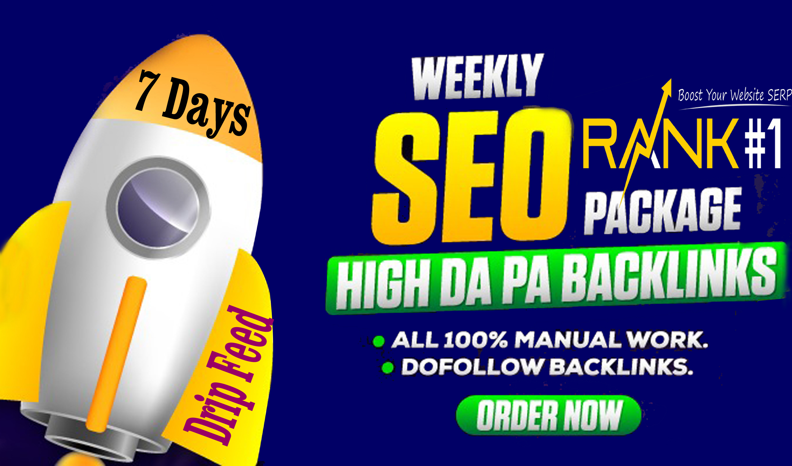 Rank Your Website on Google weekly 7 Days Drip Feed S...