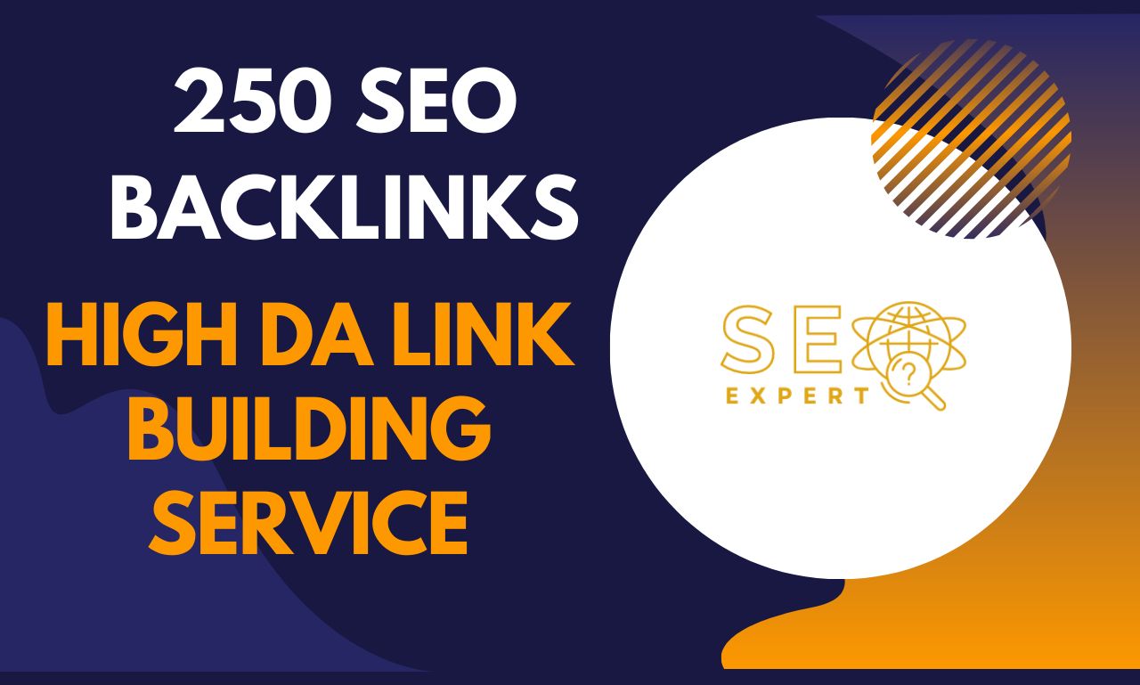 You will get 250 SEO backlinks high da authority Manu...