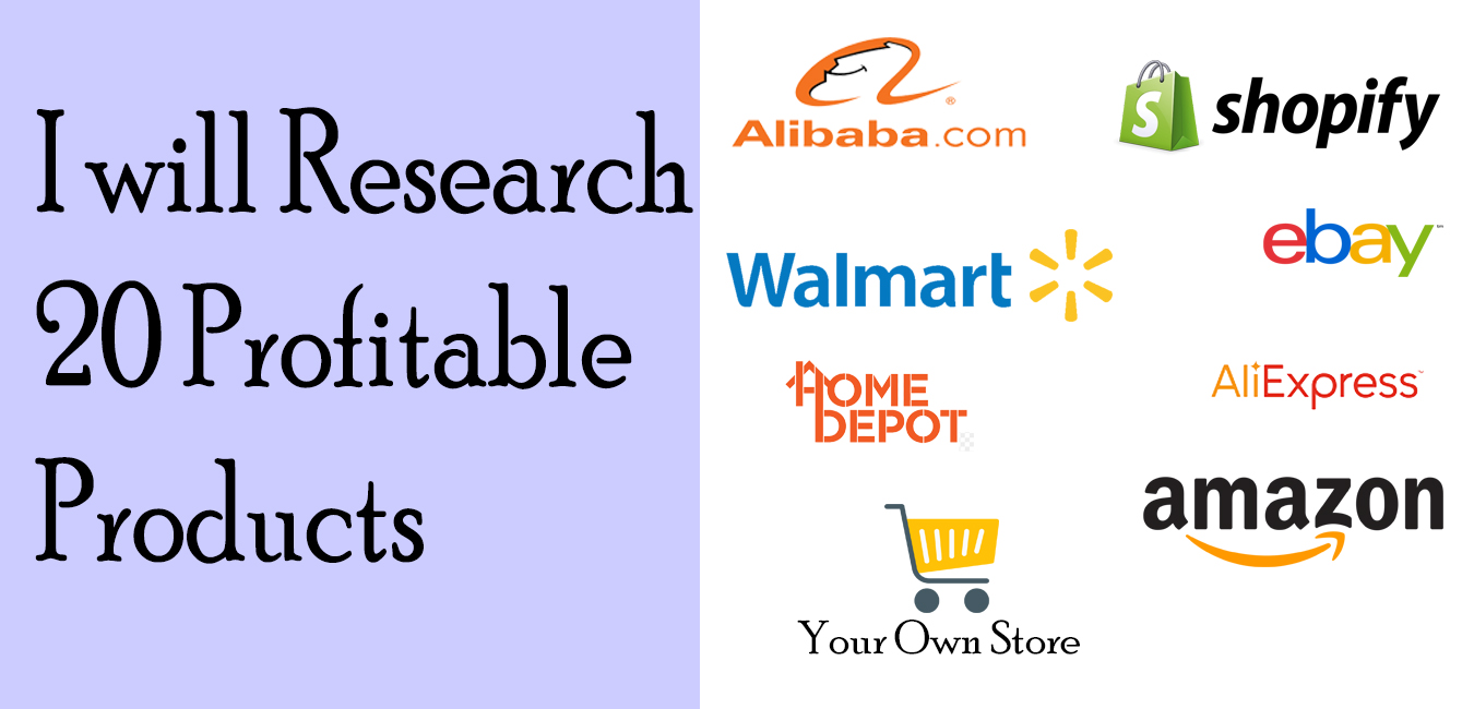 I Will Research 20 Profitable Products for FBM Dropsh...