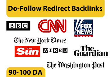 90-100 DA Do-F Redirect Backlink from BBC, CNN, Gua...