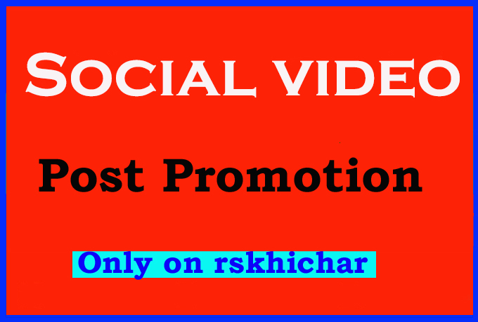 Instant social video & post promotion And marketi...