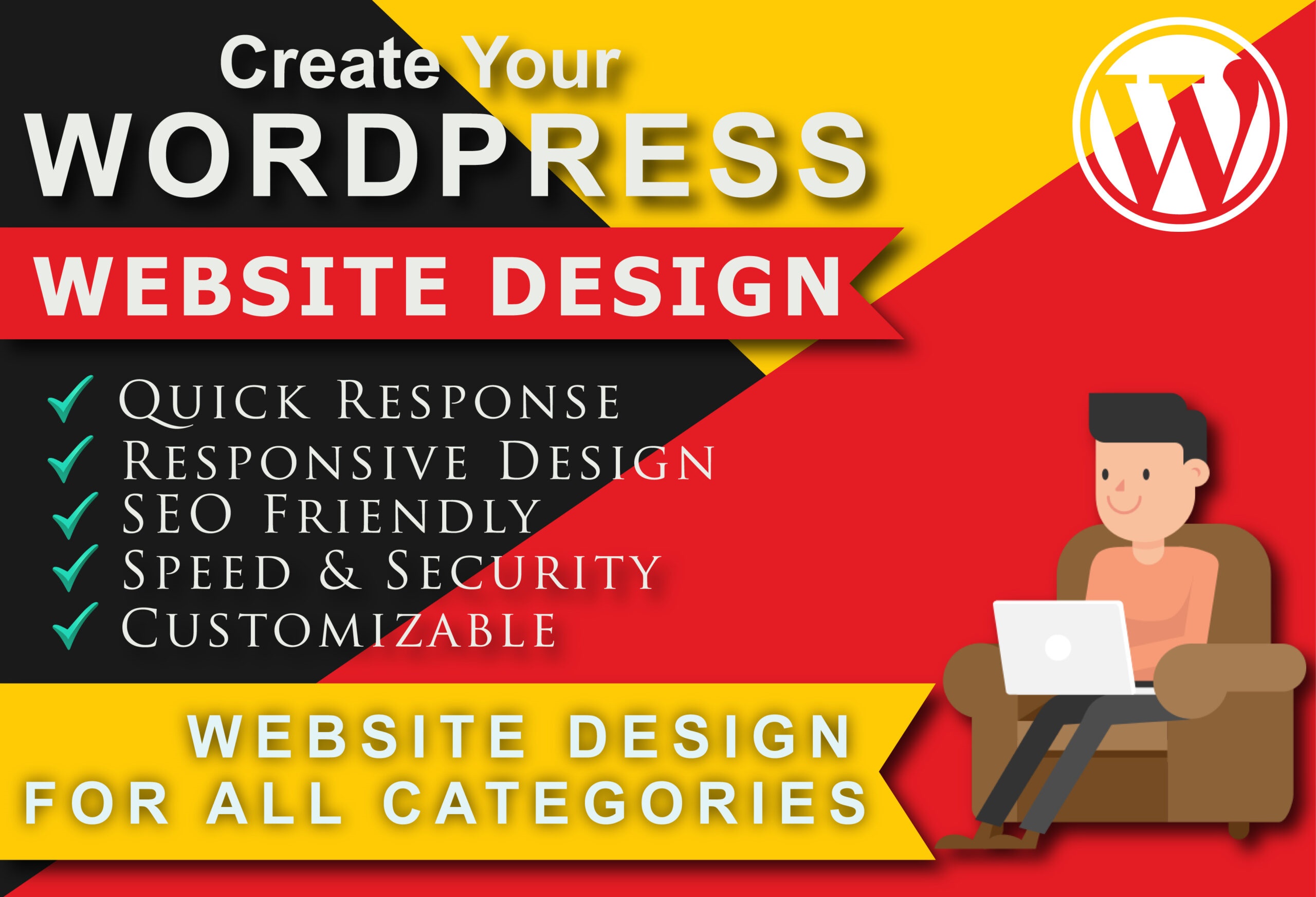 I will design and develop clean and modern business w...