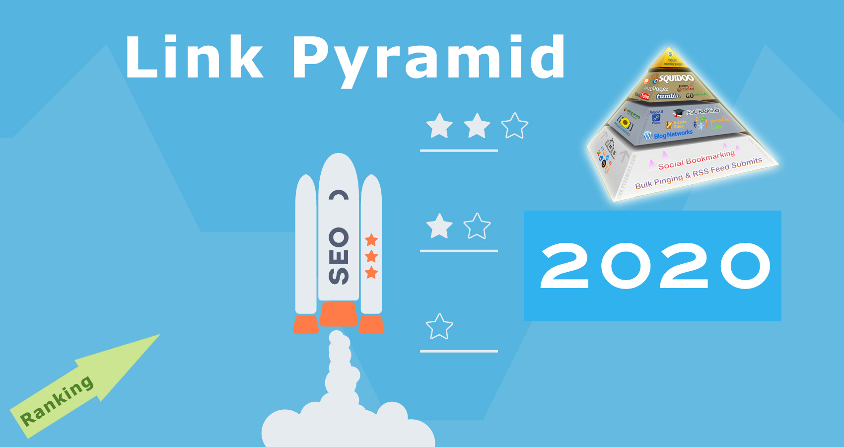 SEO Backlink Campaign 2 Tier Link Pyramid Increase We...