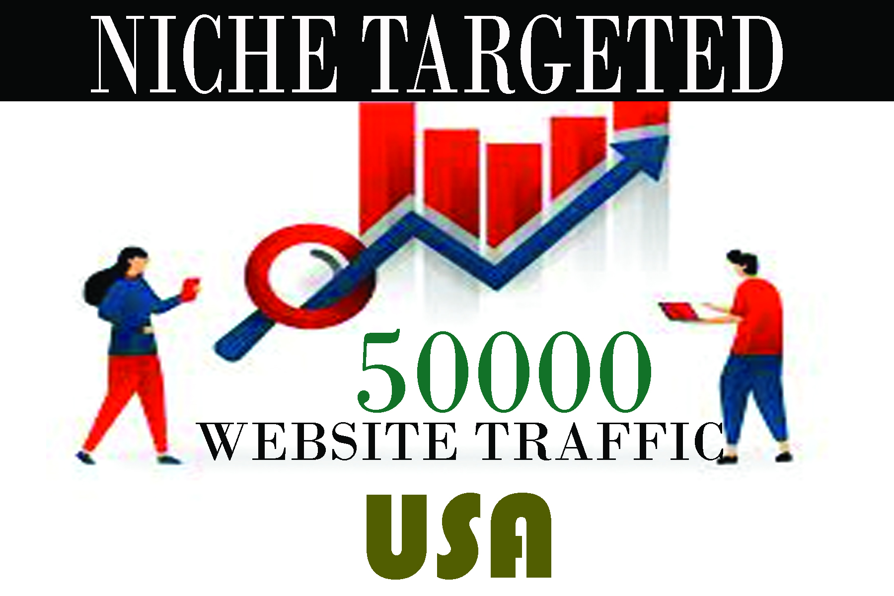 provide 50k niche targeted website, real usa traffic,...