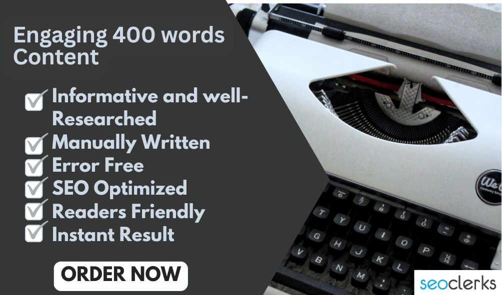 I will Write top quality 400 words article in cheap p...