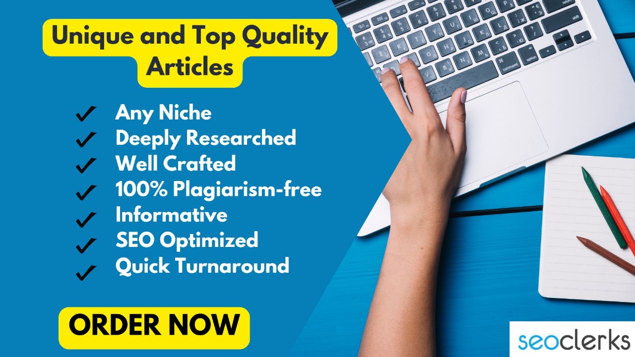I will write 2 x 500 Unique and Premium Quality Artic...