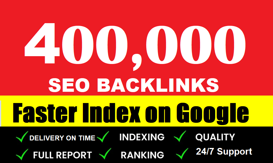400,000 Gsa SER Powerful SEO Backlinks For Faster Ind...