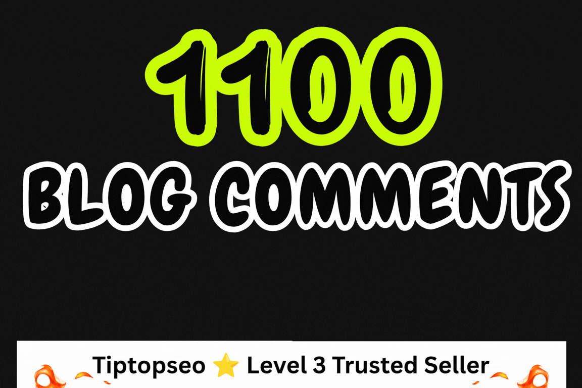 Get 1100 live blog comment manual backlinks from High DA PA Websites and Low Spam Score